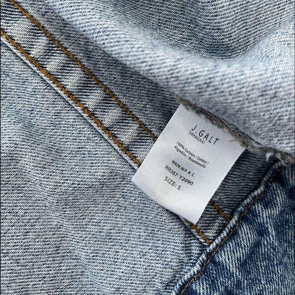 Brandy Melville Zip Up Denim/Jean Jacket Small - Picture 4 of 4